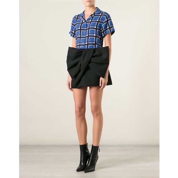 Marc by Marc Jacobs Black Giant Bow Mini Skirt - Picture 3 of 6
